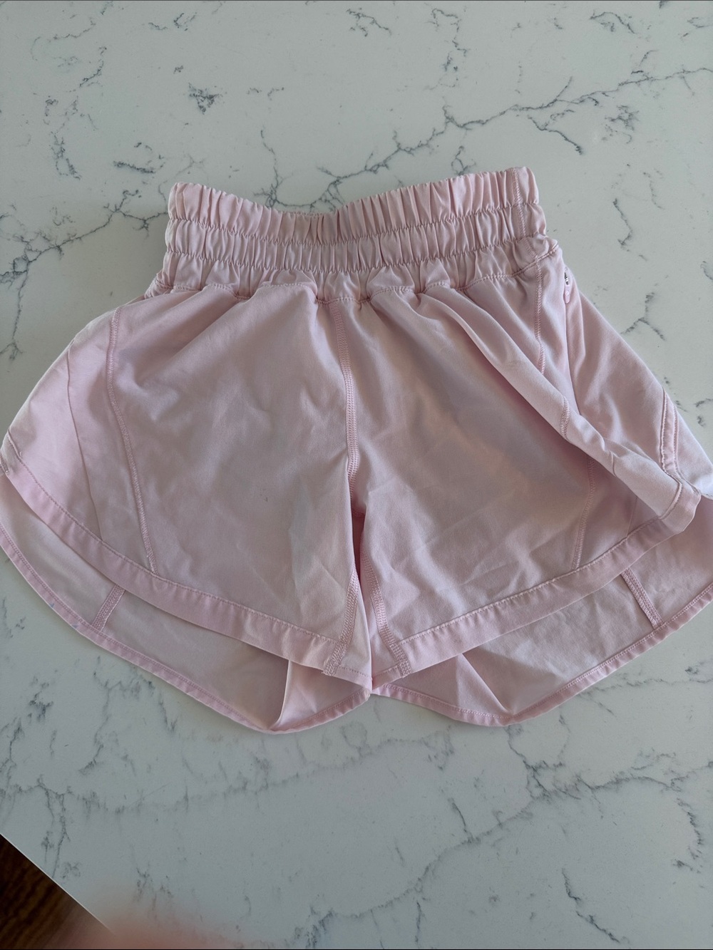 lululemon athletica Light Pink Elastic-Waist Run Shorts